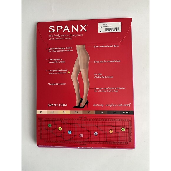 SPANX Firm Believer Sheer Size A S6 95 - 125lbs Comfort Flat Tummy 20 Denier Leg - Picture 5 of 8